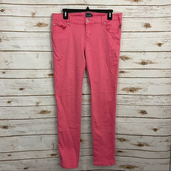 Tripp NYC Pink Goth Skinny Pants 90s Y2K Punk - Picture 1 of 6